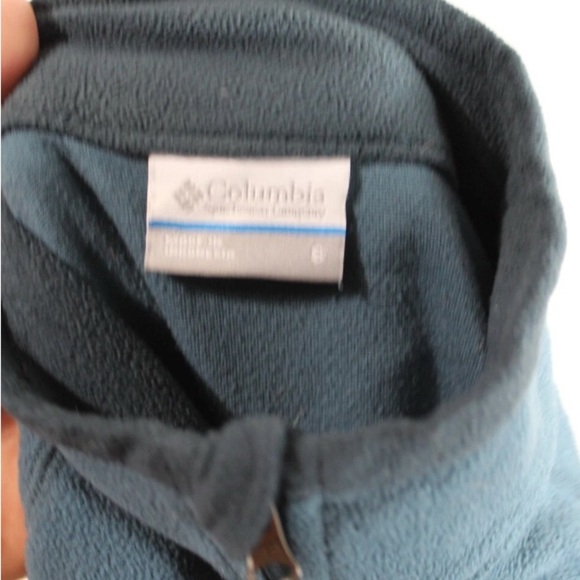 Columbia Teal Fleece Quarter-Zip Pullover - Picture 8 of 9